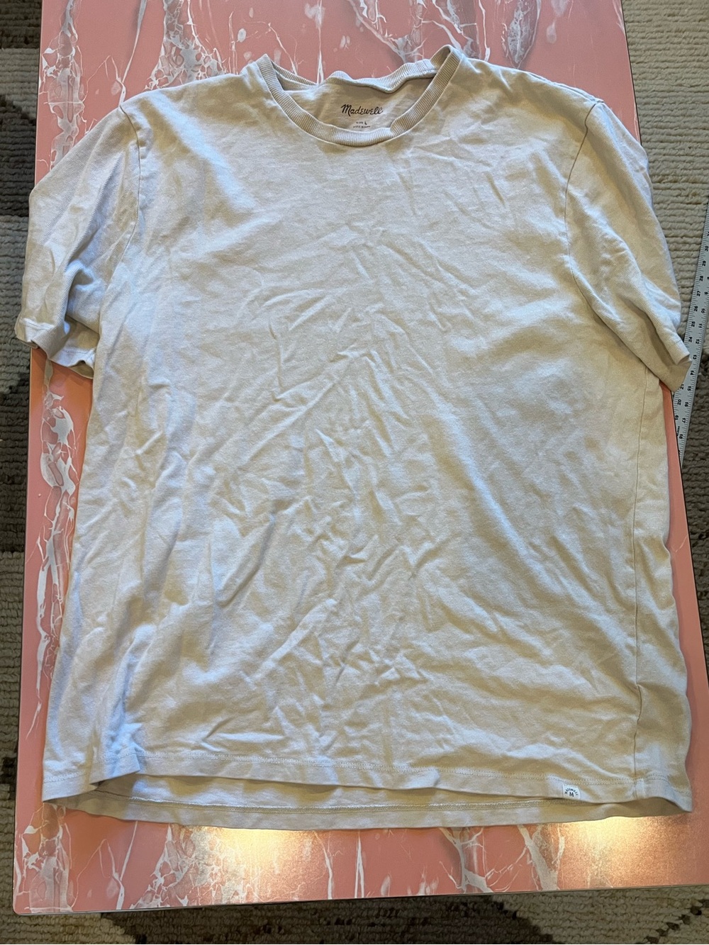 Madewell Short Sleeve Crew in Pale Taupe